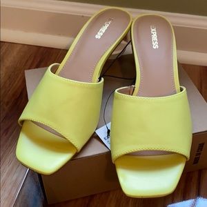 Lime yellow sandals